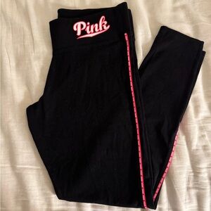 Victoria Secret PINK Black leggings Sz M